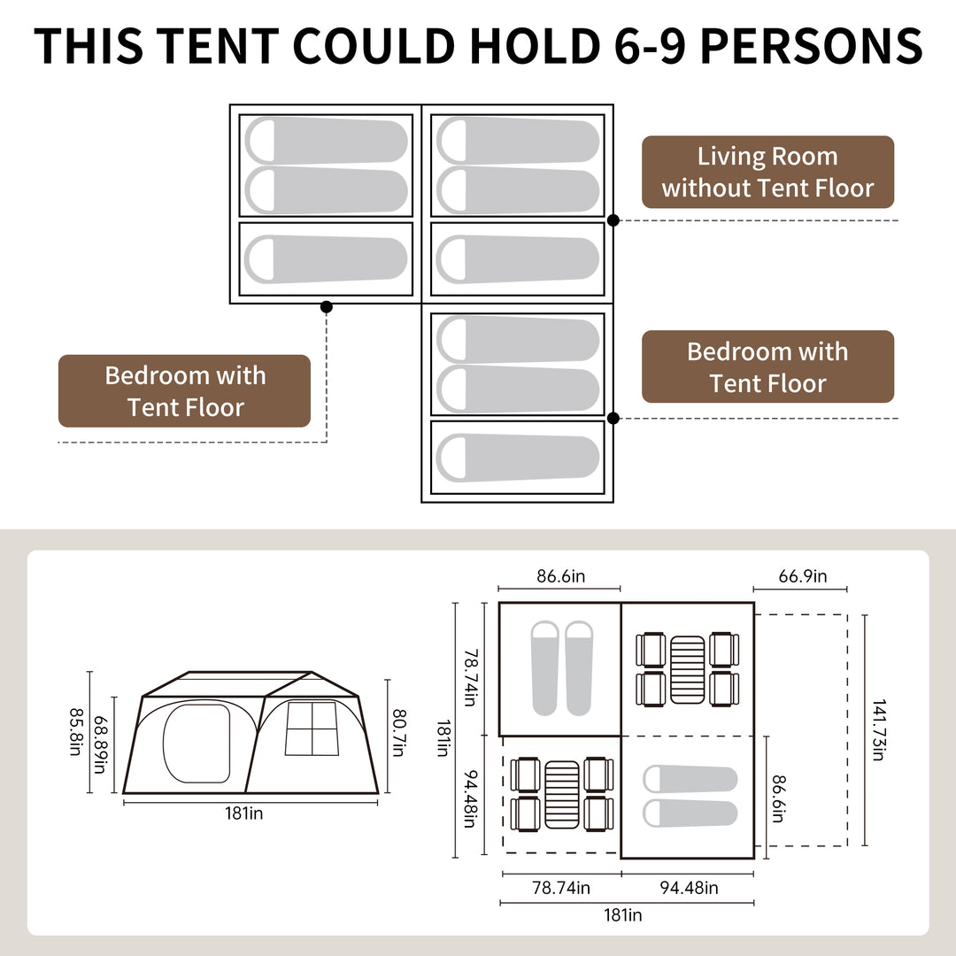 Village Suite Roof Automatic Tent