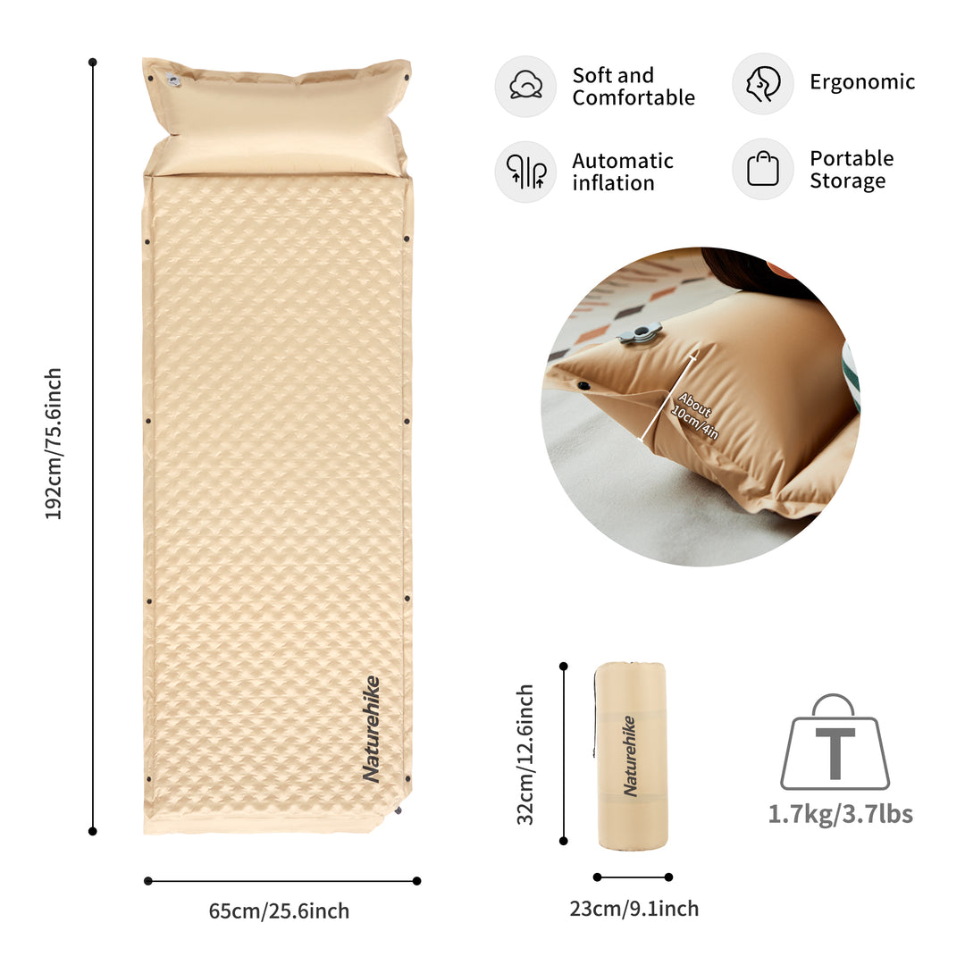 D01 Automatic Inflatable Cushion With Pillow