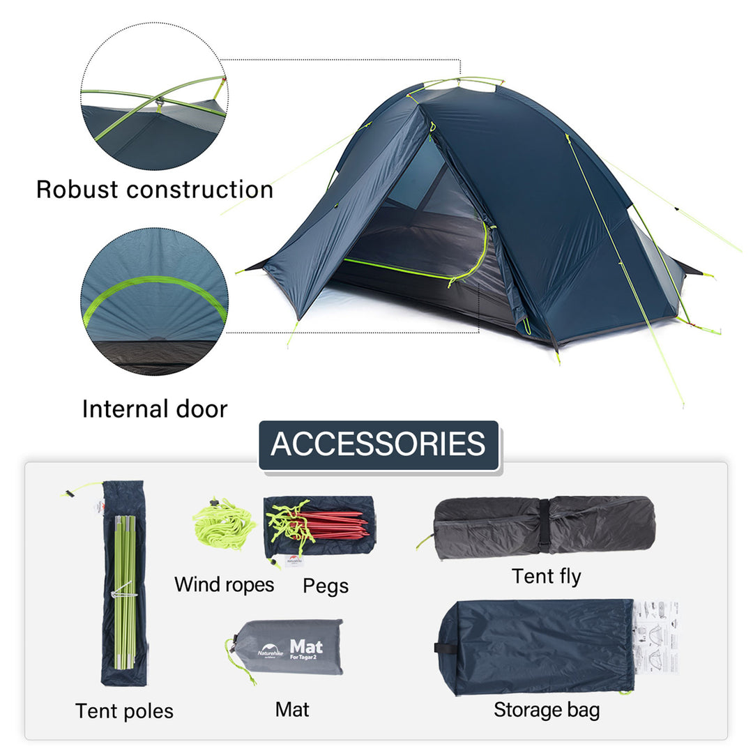 Tagar 2 People Camping Tent