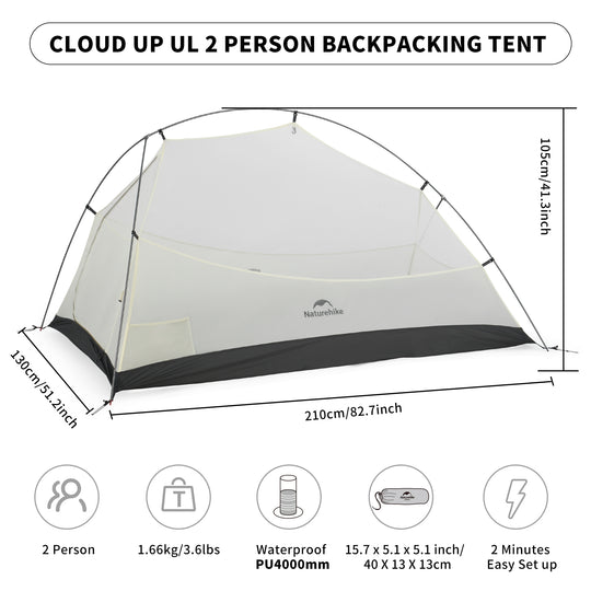 Cloud Up  UL 1-2People Lightweight Backpacking Tent