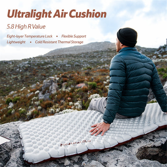 High R-Value Ultralight Outdoor Inflatable Sleeping Pad（R-value5.8）