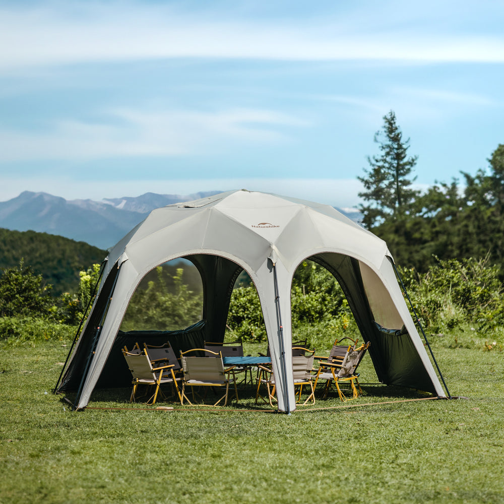 Cloud Boundar Self-supporting and Fast-opening Hexagonal Canopy