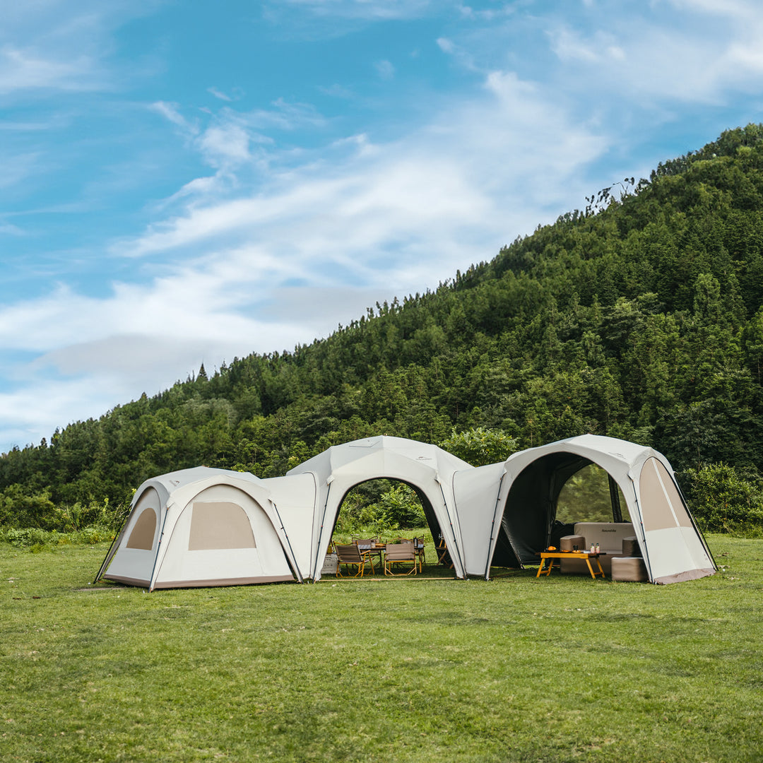 Cloud Boundar Self-supporting and Fast-opening Hexagonal Canopy