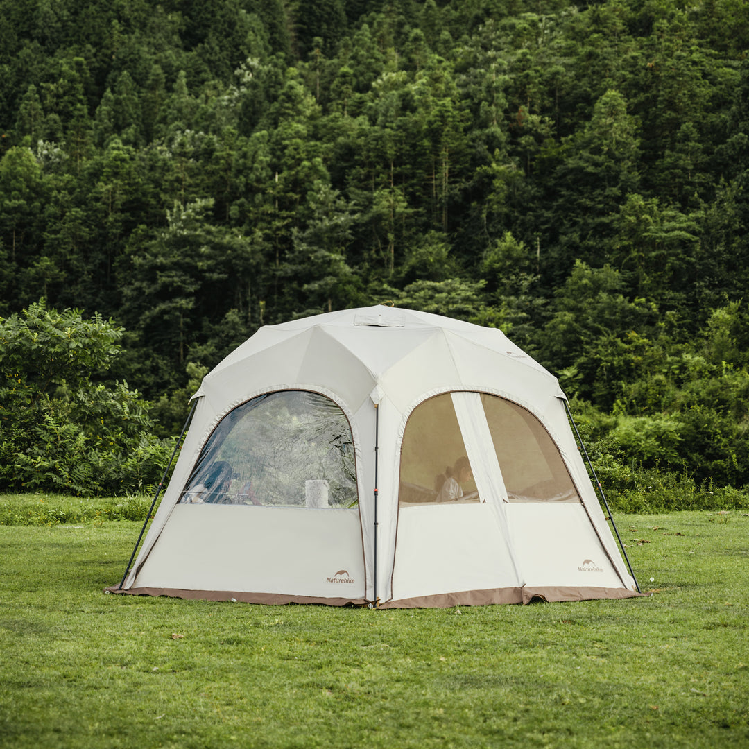 Cloud Boundar Self-supporting and Fast-opening Hexagonal Canopy