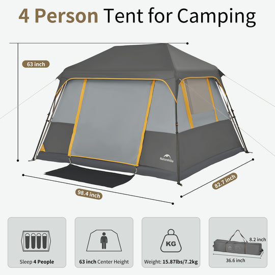 Cape 5.2 Square Quick-open Tent