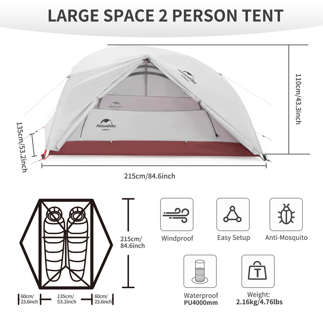 3-Season Star-River  2 People Camping Tent