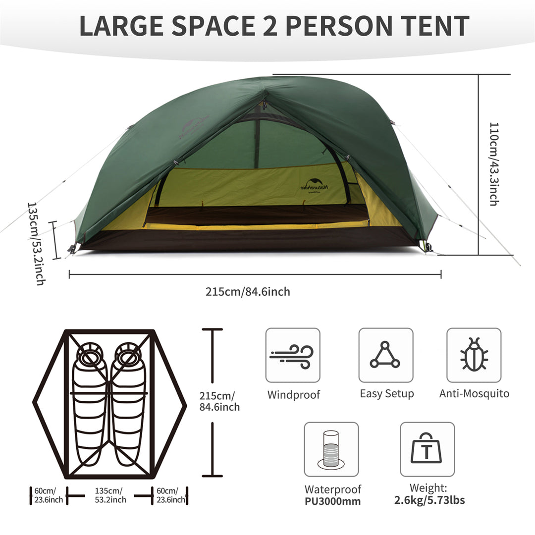 3-Season Star-River  2 People Camping Tent