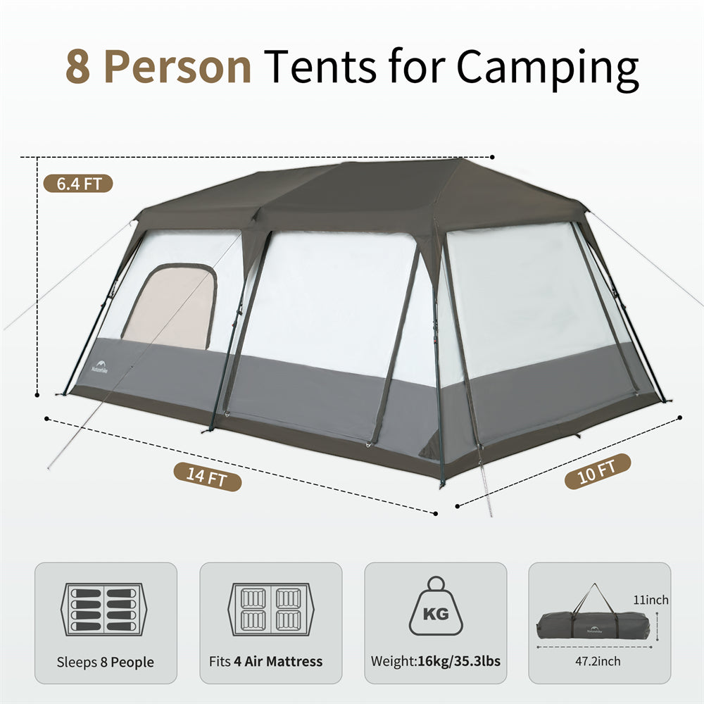 Cape8.3/12.9 Family Camping Automatic Tent