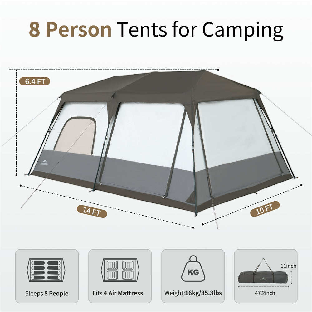 Cape 6-8 Person Family Camping Automatic Tent