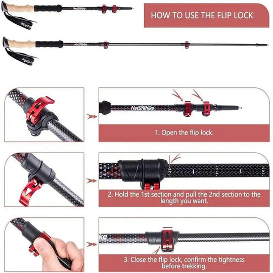 Carbon Fiber Trekking Poles