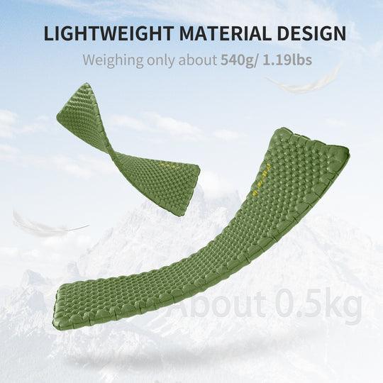 Tuye Series Ultra Light Inflatable Sleeping Pad （R-value 4.6 minimum temperature -20℃/-4℉）